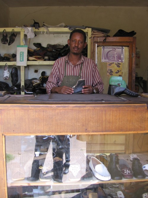 Shoe and brace maker, Eritrea