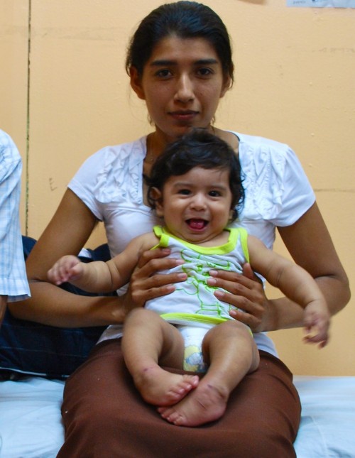 Baby in treatment, Nicaragua